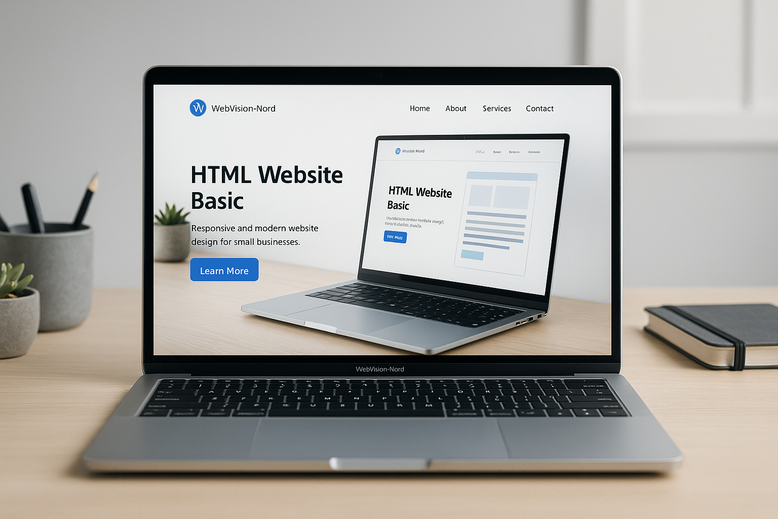 HTML Website Basic – moderne, schnelle HTML5 Seite